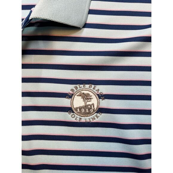 Pebble Beach Golf Links 3 Button Athletic Wicking Comfort Polo Size Extra Large - Picture 2 of 7